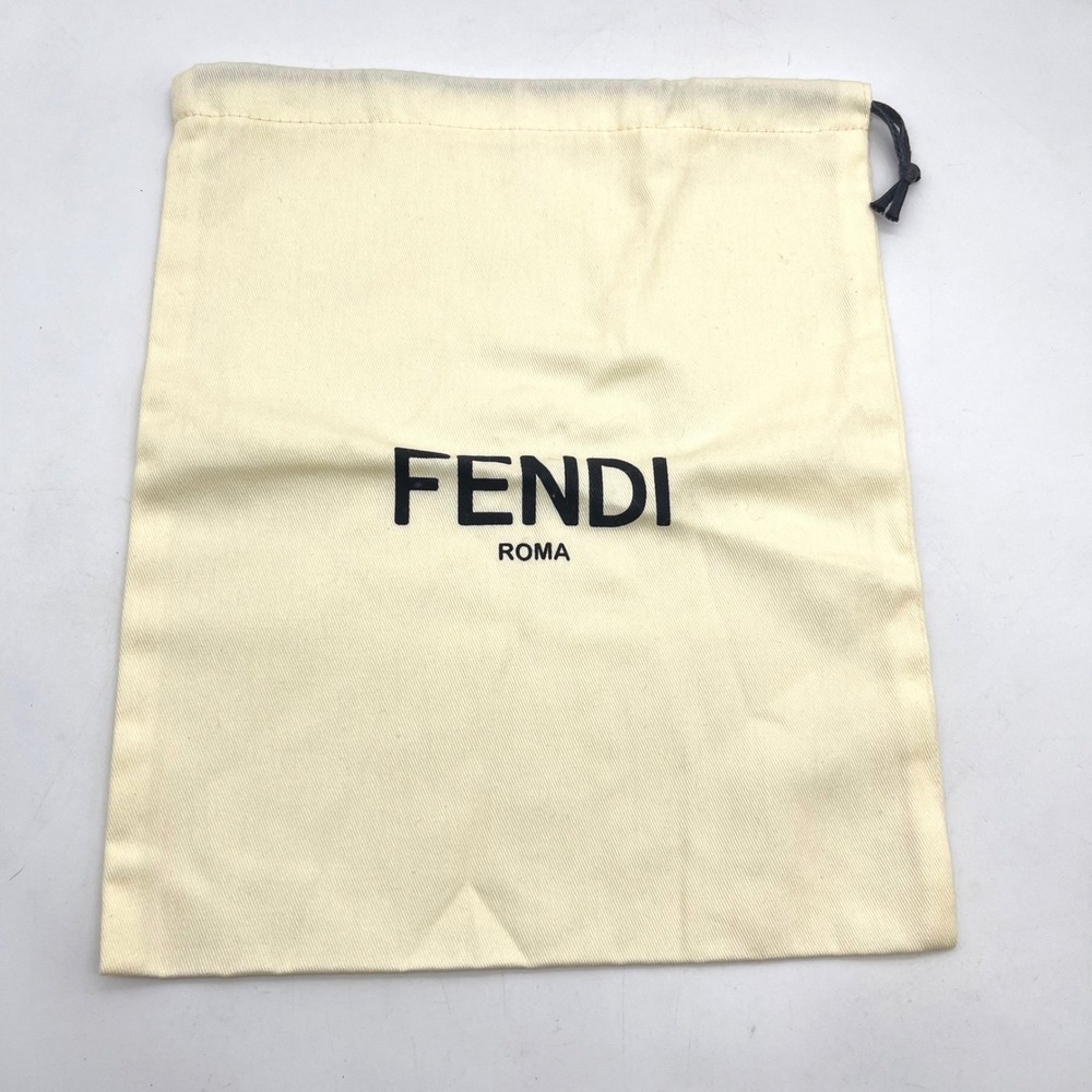 Fendi Roma Cream Cotton Drawstring Dust Bag 13 x 11 Replacement Storage